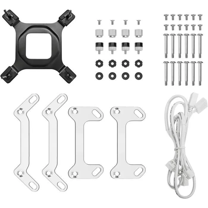 DeepCool Mystique 360 WH ARGB - Kit de Refroidissement Liquide Tout-en-Un pour PC - 3 Ventilateurs 12 cm - Blanc - Éclairage RGB - Pour Processeur