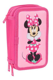 Safta Plumier triple Minnie Mouse 37 pièces - Dimensions 12,5x19,5x5,5 cm