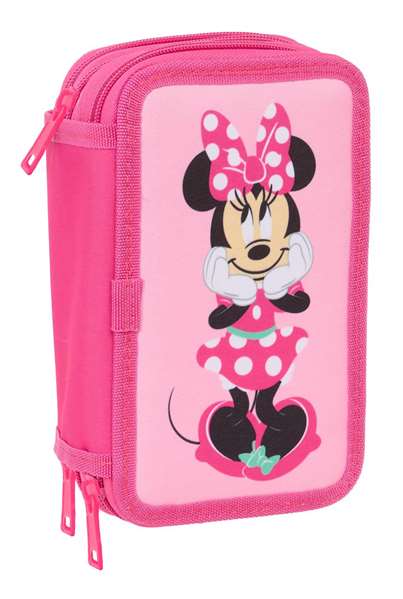 Safta Plumier triple Minnie Mouse 37 pièces - Dimensions 12,5x19,5x5,5 cm Safta Plumier triple Minnie Mouse 37 pièces - Dimensions 12,5x19,5x5,5 cm
