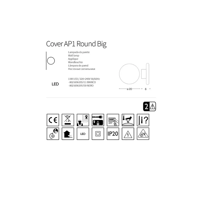 Applique murale LED COVER 11W [I-L-195759]