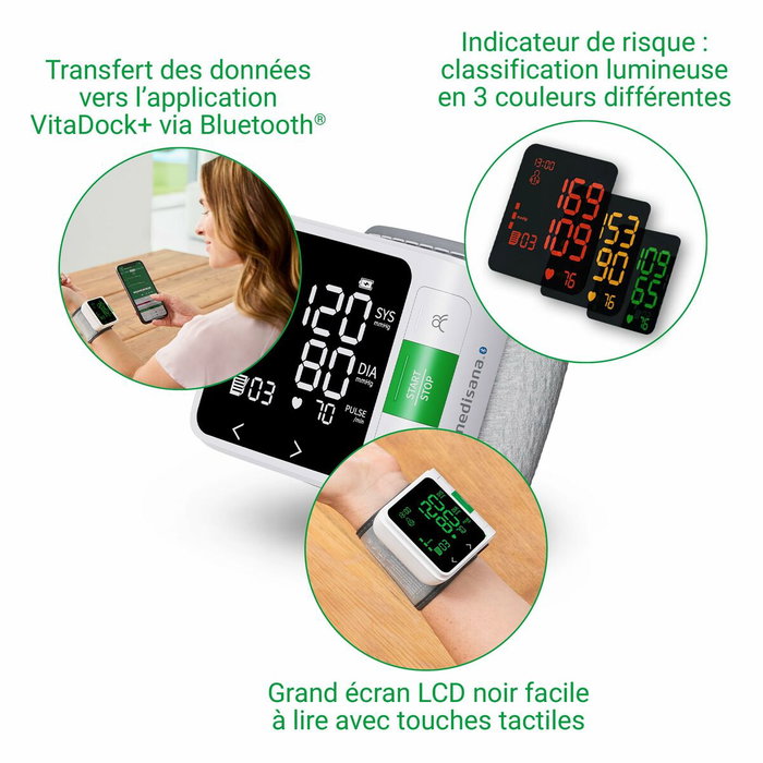 Medisana BW 360 Tensiomètre de poignet connecté Blanc