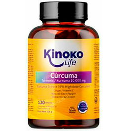 KINOKO LIFE Curcuma 95% Gingembre Poivre Noir et Boswellia 120 capsules