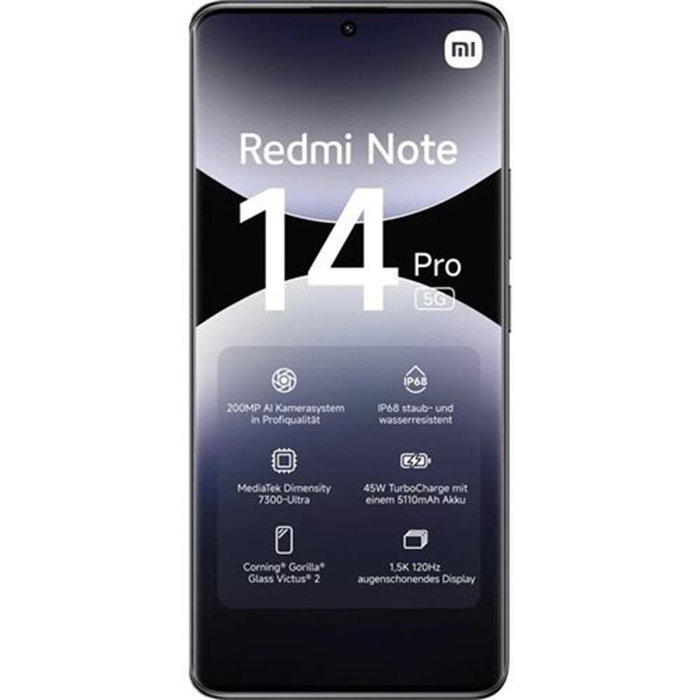 Xiaomi Redmi Note 14 Pro 8 Go RAM 256 Go Stockage Smartphone 5G Écran AMOLED 6.67" 200 MP