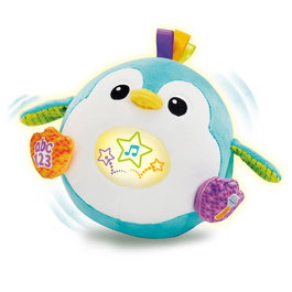 LeapFrog Jouet Interactif Bébé Penguin Saltitos avec Moteur, Lumières, Musique et Voix pour Apprendre Nombres et Alphabet - Réf. 80-623139