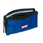 SAFTA Porte-tout Triple Avengers Marvel - 3 compartiments avec fermeture éclair - Taille: 22 x 12 x 3 cm