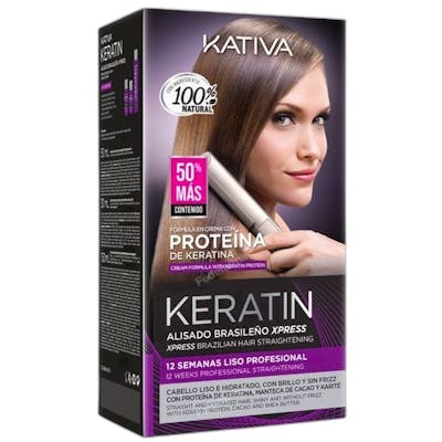 Kativa Coffret de lissage brésilien Keratin Express 3 pièces Kativa Coffret de lissage brésilien Keratin Express 3 pièces