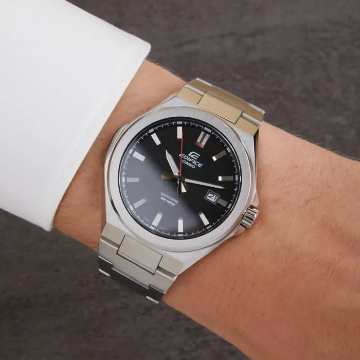 Casio Edifice Montre Homme Boîtier Acier Noir Verre Saphir Analogique Étanche 10 ATM - Accessoire Sportif Élégant Casio Edifice Montre Homme Boîtier Acier Noir Verre Saphir Analogique Étanche 10 ATM - Accessoire Sportif Élégant