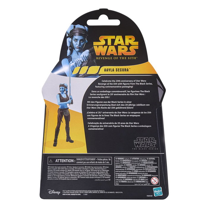 Star Wars Episode III Black Series figurine 20th Anniversary Aayla Secura 15 cm Star Wars Episode III Black Series figurine 20th Anniversary Aayla Secura 15 cm