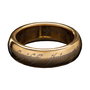 Le Seigneur des Anneaux bague tungstène Anneau Unique (plaqué or) Taille 07