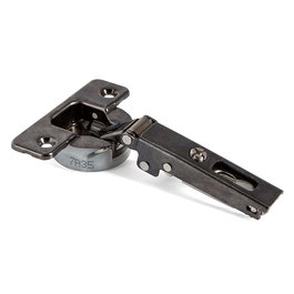 Salice Silentia+ - Paire de charnières amorties 110° à encastrement 35 mm - Finition titane - Pour porte 16-26 mm - C7A6AE6