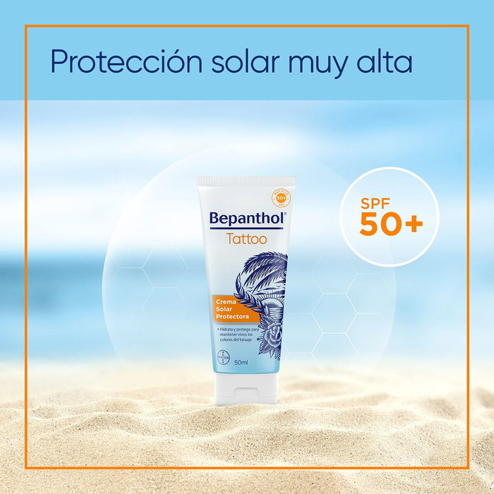 Bepanthol Tattoo crème solaire protectrice SPF50+ 50 ml