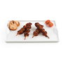 Plato Pinchos Porcelana Gastro Fun Quid 25,5x15,5 cm Blanco