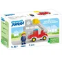 Playmobil Junior Camion de Pompier avec Échelle Pivotante et Personnage - 71683 - Jouet pour Enfants Dès 18 Mois