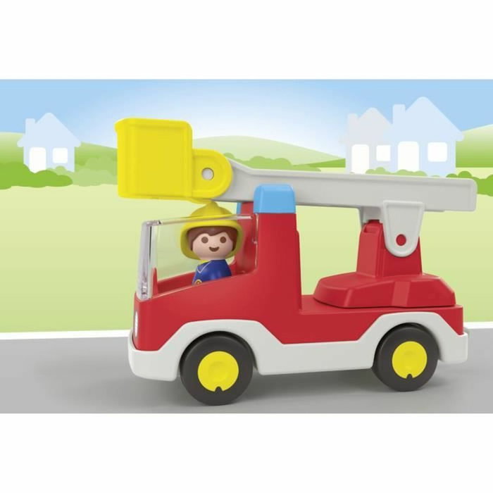 Playmobil Junior Camion de pompier avec échelle pivotante 71683