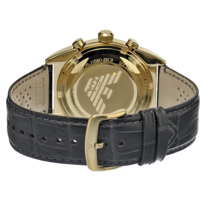 Armani AR0386 - Montre analogique dorée et grise