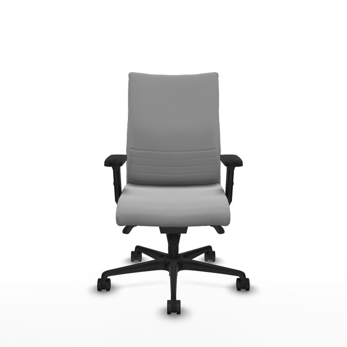 Piqueras Y Crespo Chaise de bureau Albacete confidente, Gris clair, Mécanisme Synchrone, Accoudoirs 2D