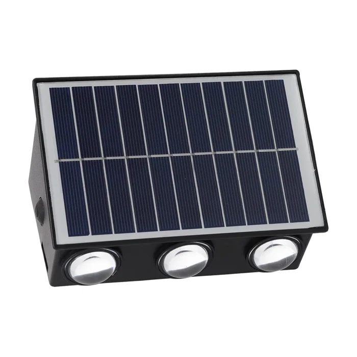 Aplique LED Solaire 3.0W IP65, Éclairage Extérieur Autonome sur Batterie 3.7V