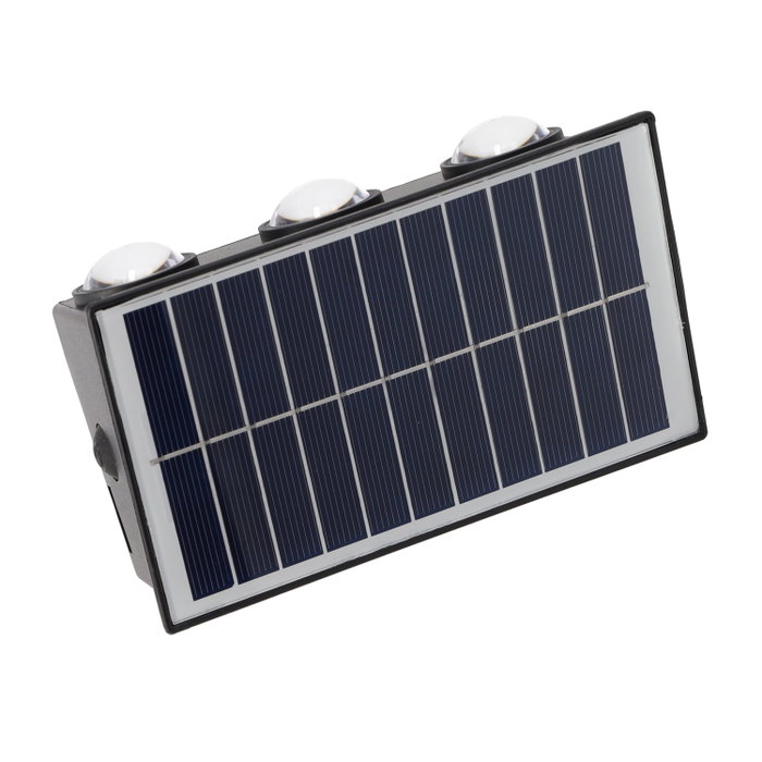 Applique murale solaire LED 3,0 W, batterie 3,7 V, IP65, 2700K