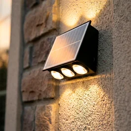 Aplique LED Solaire 3.0W IP65, Éclairage Extérieur Autonome sur Batterie 3.7V
