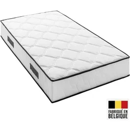 Somnis Bedding DEKO DREAM - Matelas 90x200 cm, 27 cm d'épaisseur, 380 ressorts ensachés, 7 zones, équilibré et réversible, fabriqué en Belgique