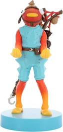 Exquisite Gaming Figurine Fortnite Poiscaille (Fishstick) Support avec câble USB - Compatible PS5, Xbox Series, smartphone - 20 cm