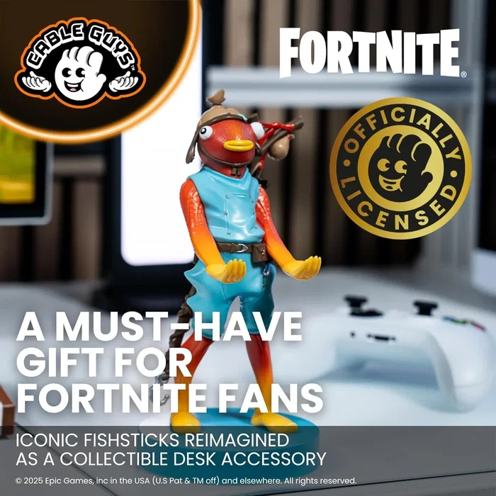 Exquisite Gaming Figurine Fortnite Poiscaille (Fishstick) Support avec câble USB - Compatible PS5, Xbox Series, smartphone - 20 cm Exquisite Gaming Figurine Fortnite Poiscaille (Fishstick) Support avec câble USB - Compatible PS5, Xbox Series, smartphone - 20 cm