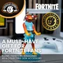 Exquisite Gaming Figurine Fortnite Poiscaille (Fishstick) Support avec câble USB - Compatible PS5, Xbox Series, smartphone - 20 cm
