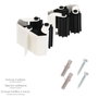 ORYX Lot de 2 supports pour balais et brosses adhésifs ou à visser