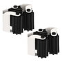 ORYX Lot de 2 supports pour balais et brosses adhésifs ou à visser