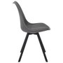 Home Deco Factory Chaise Atom Gris avec Coussin