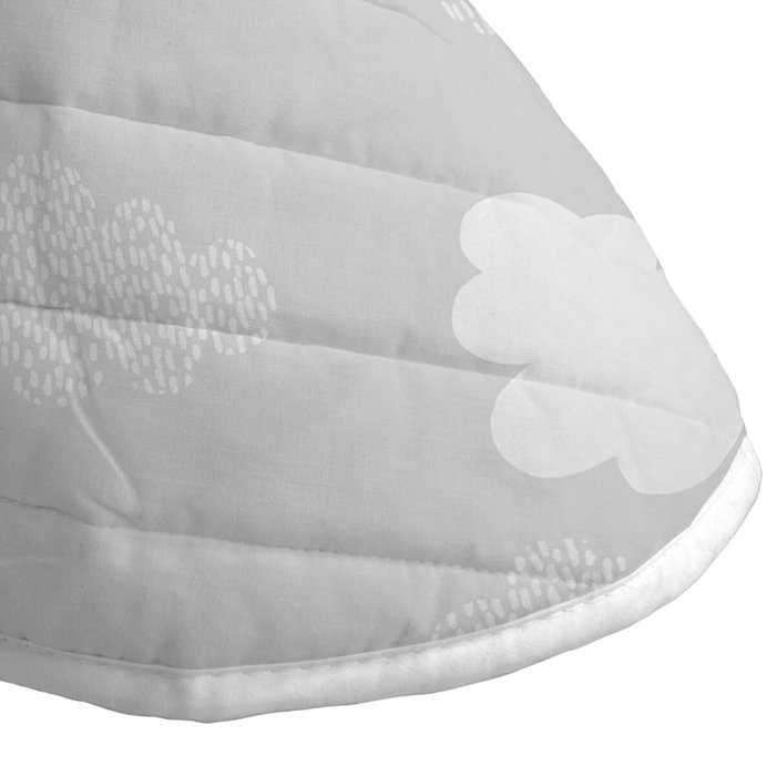 Couvre-lit HappyFriday Basic Kids Gris 200 x 260 cm Nuages Couvre-lit HappyFriday Basic Kids Gris 200 x 260 cm Nuages
