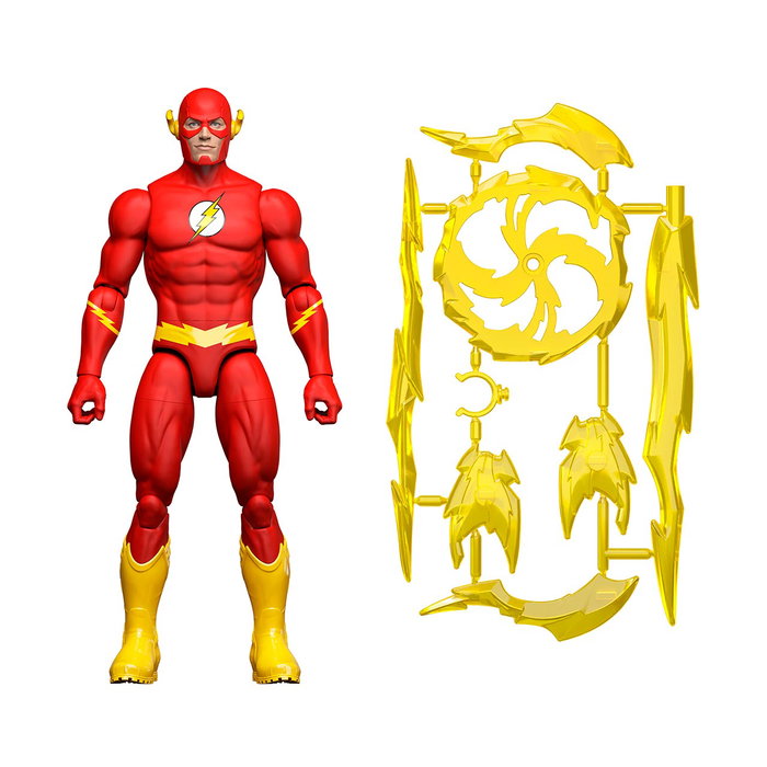Mattel Figurine DC Universe The Flash 16,5 cm – Action Figure Articulée avec Accessoires Foudre et Cimeterres