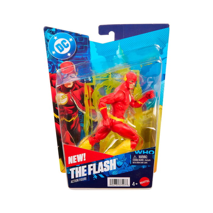 Mattel Figurine DC Universe The Flash 16,5 cm – Action Figure Articulée avec Accessoires Foudre et Cimeterres