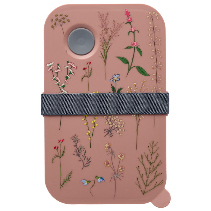 Day Fiambrera 1 L avec diviseur mobile et illustrations de plantes