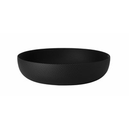 Alessi JM17/29 Cesto redondo minimaliste en résine et acier noir 29 cm - Design Jasper Morrison pour la déco intérieure