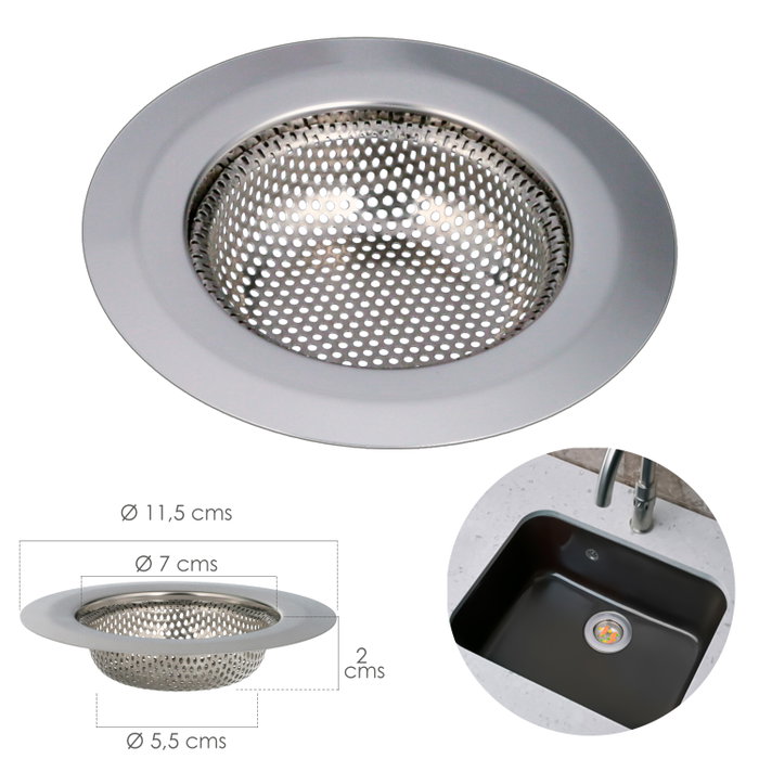 ORYX Filtre Panier pour Évier Ø 12 cm