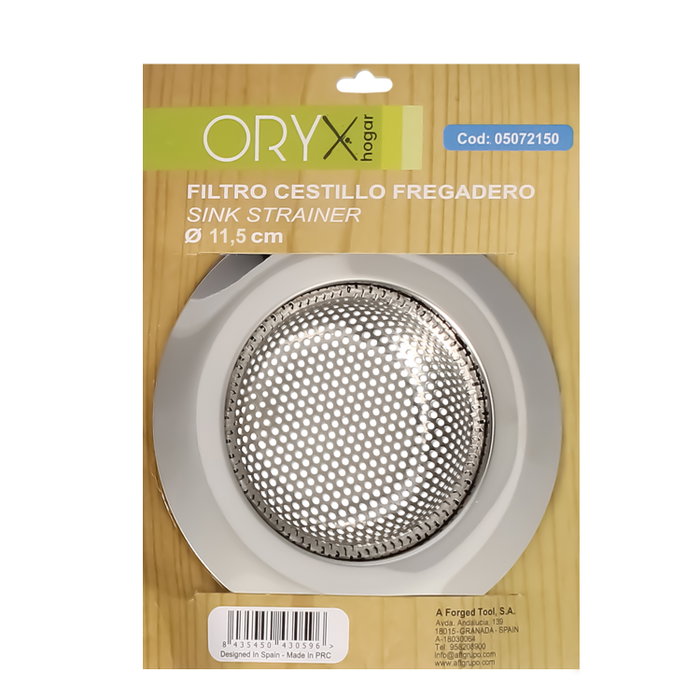 ORYX Filtre Panier pour Évier Ø 12 cm