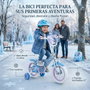 Huffy Bicicleta Frozen 12" - Vélo pour enfants de 3 à 5 ans avec roues de 12 pouces - Produit en espagnol