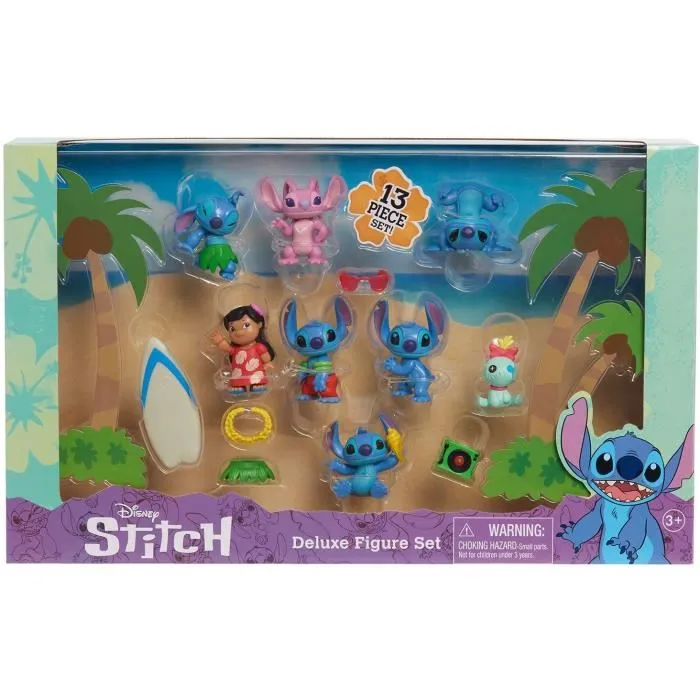 Just Play Lilo & Stitch Set de 8 figurines Deluxe et accessoires