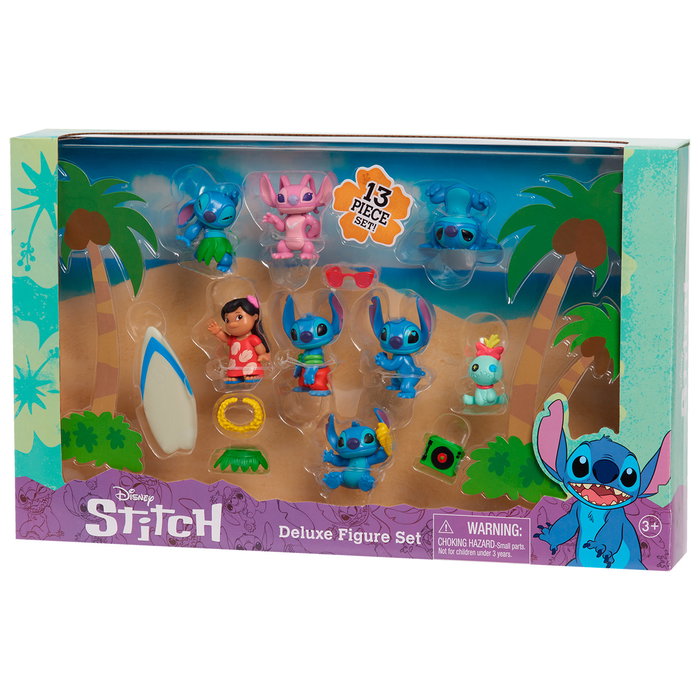 Just Play Lilo & Stitch Set de 8 figurines Deluxe et accessoires