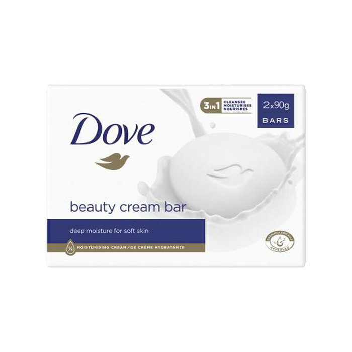 Dove Pack de savon en pain 2 x 90 g Dove Pack de savon en pain 2 x 90 g