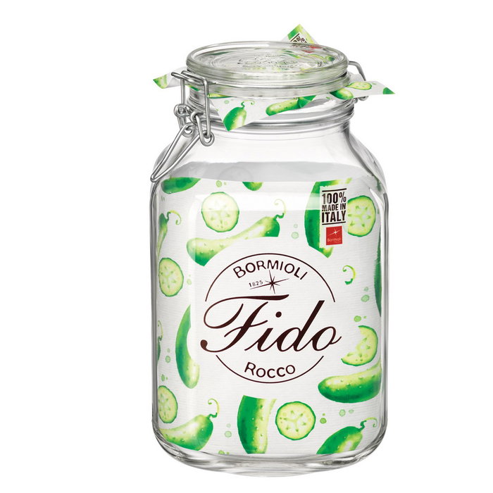 Bormioli Rocco Fido Tarro de Conserva Vidrio, 3 L, Hermético Bormioli Rocco Fido Tarro de Conserva Vidrio, 3 L, Hermético