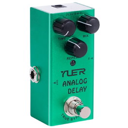 YUER Analog Delay Pédale d'effet - True Bypass, Boîtier Aluminium Sablé
