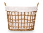 KIPIT Panier ovale avec anses naturel
