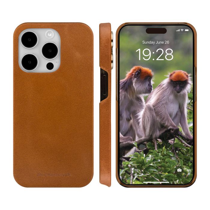 dbramante1928 Lynge Étui Portefeuille 2-en-1 en Cuir Pleine Fleur avec Coque Amovible et Protection RFID, Compatible Chargement Sans Fil pour iPhone 15 Pro, Tan