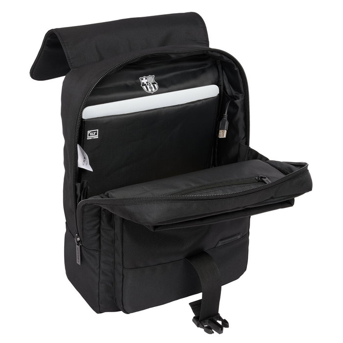 Safta Sacoche pour Ordinateur Portable F.C. Barcelona Premium Noir 29x39x12 cm