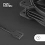 Mars Gaming MF-PWMX2 Kit de 2 ventilateurs de boîtier 120 mm Noir