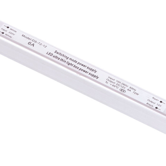 Transformateur LED Ultrafina 72W 12VDC 110V-220V/AC IP20 Transformateur LED Ultrafina 72W 12VDC 110V-220V/AC IP20