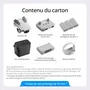 Drone DJI Mini 4K Fly More Combo - Drone pliable 4K, autonomie 31 min, portée 1000 m - Blanc