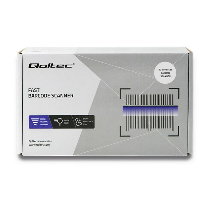 Qoltec Lecteur de Codes Barres 50868